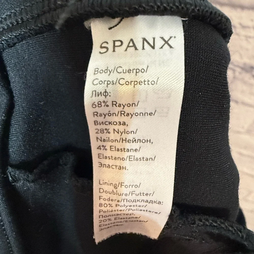 Spanx Perfectly Black Pant-Back Seam Skinny Pant, Med